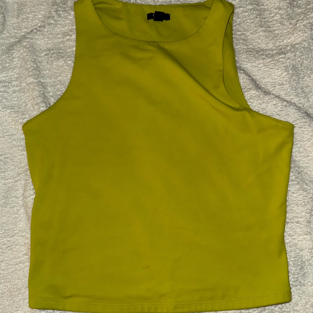 Express Green Body Contour Tank Size Medium